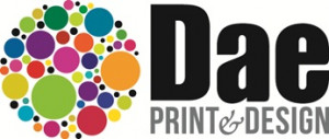 DAE print and design logo